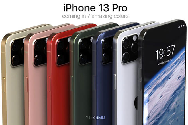 iPhone 13 Pro khoe sắc với 7 màu, màn hình 120Hz chất lừ