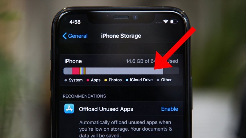Phải làm gì khi iPhone hết dung lượng lưu trữ