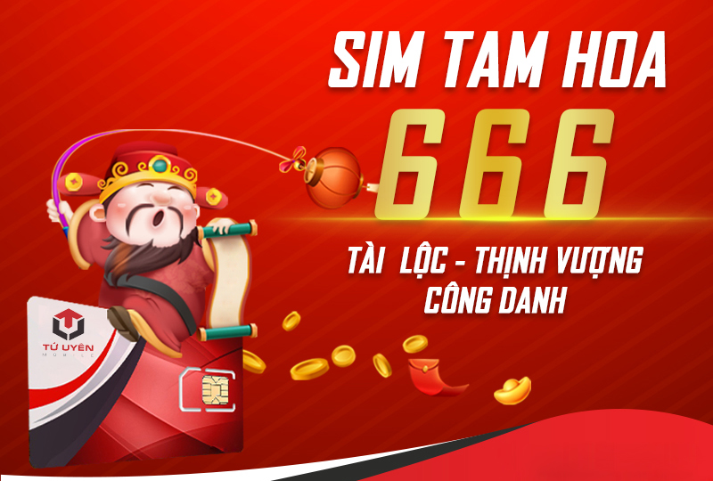 Sim tam hoa 666 - ý nghĩa phong thủy và tài lộc