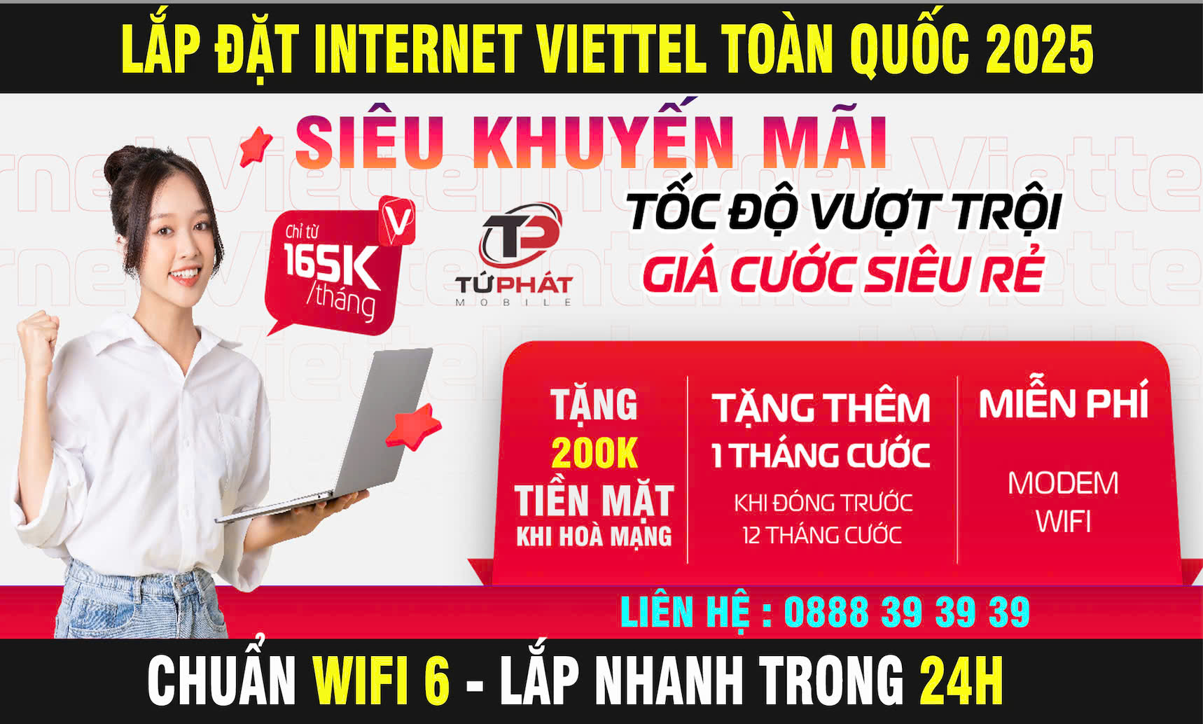 Khuyến mãi lắp internet viettel toàn quốc năm 2025