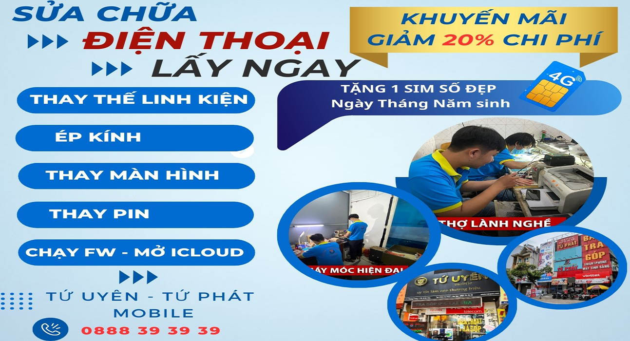 Sửa chữa điện thoại lấy liền tại Gò Vấp TP HCM