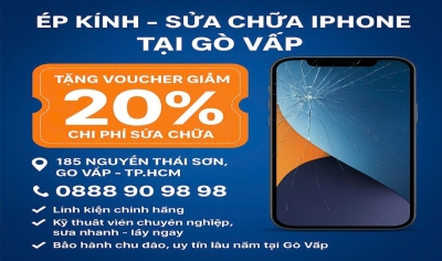Ép kính lấy ngay tại gò vấp | sửa chữa iphone tại TP HCM